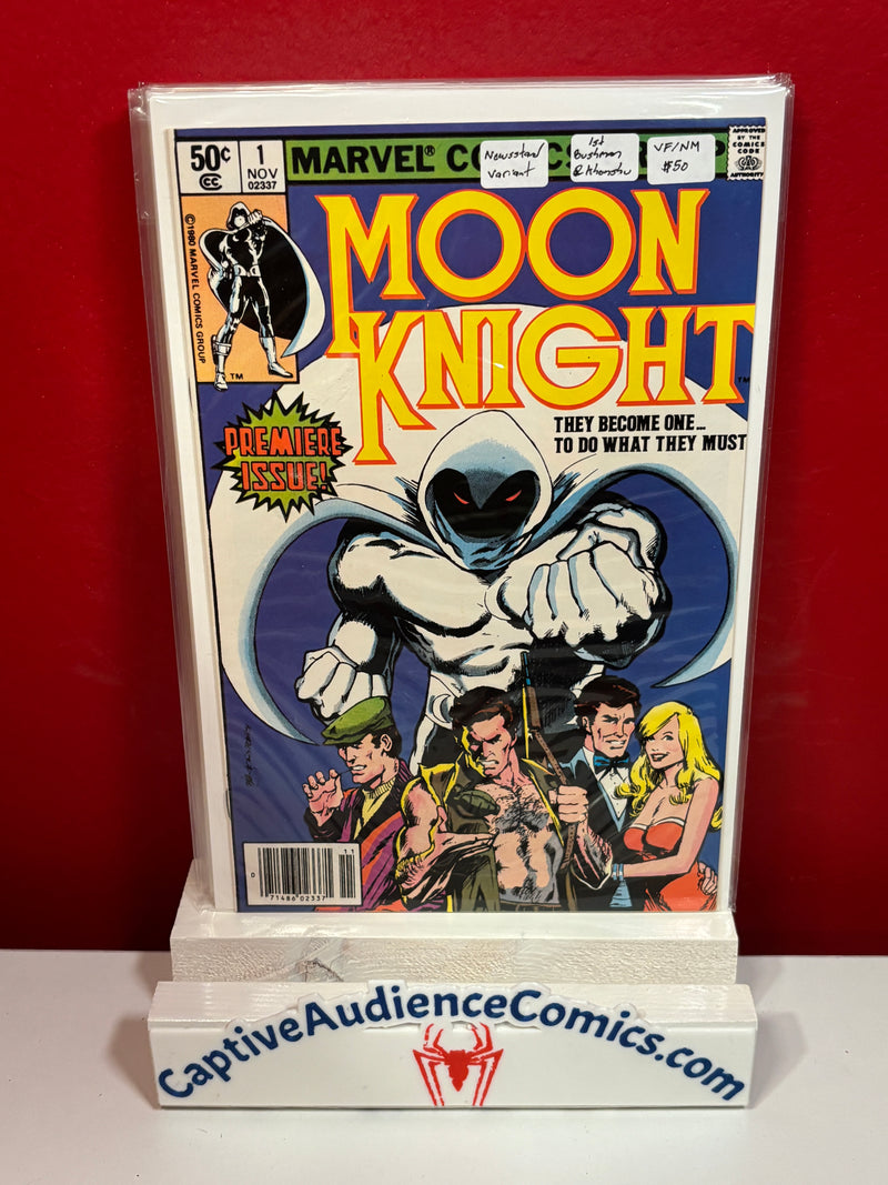 Moon Knight, Vol. 1 #1 - 1st Bushman & Konshu Newsstand Edition - VF/NM