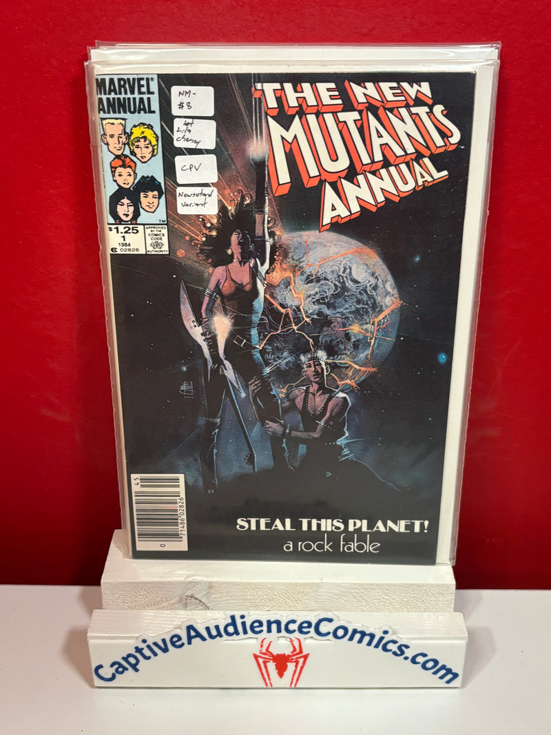 New Mutants, Vol. 1 Annual #1 - 1st Lila Cheney CPV Newsstand Edition - NM-