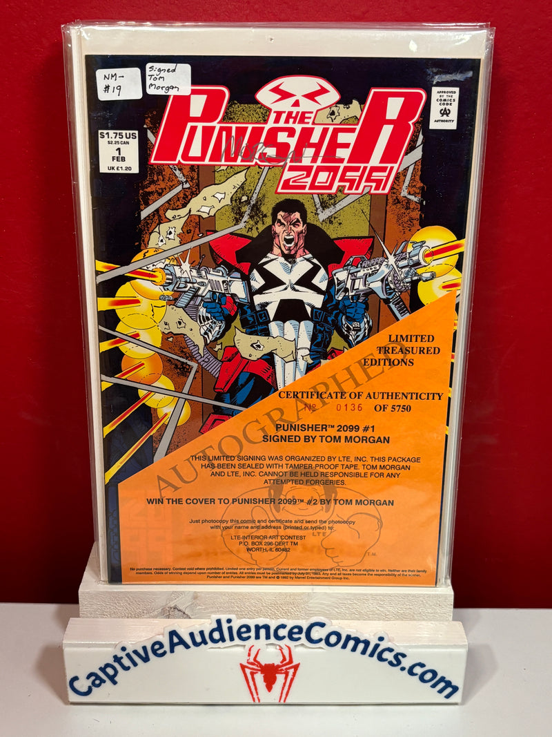 Punisher 2099 #1 - Signed Tom Morgan - NM-