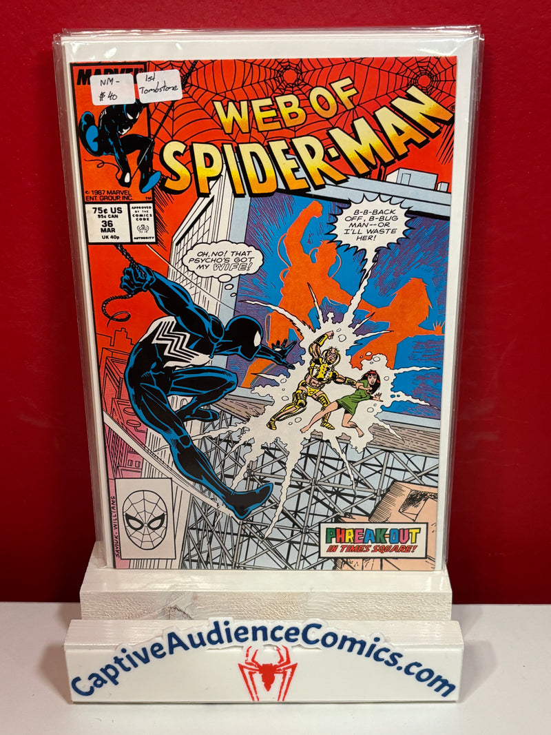 Web of Spider-Man, Vol. 1 #36 - 1st Tombstone - NM-