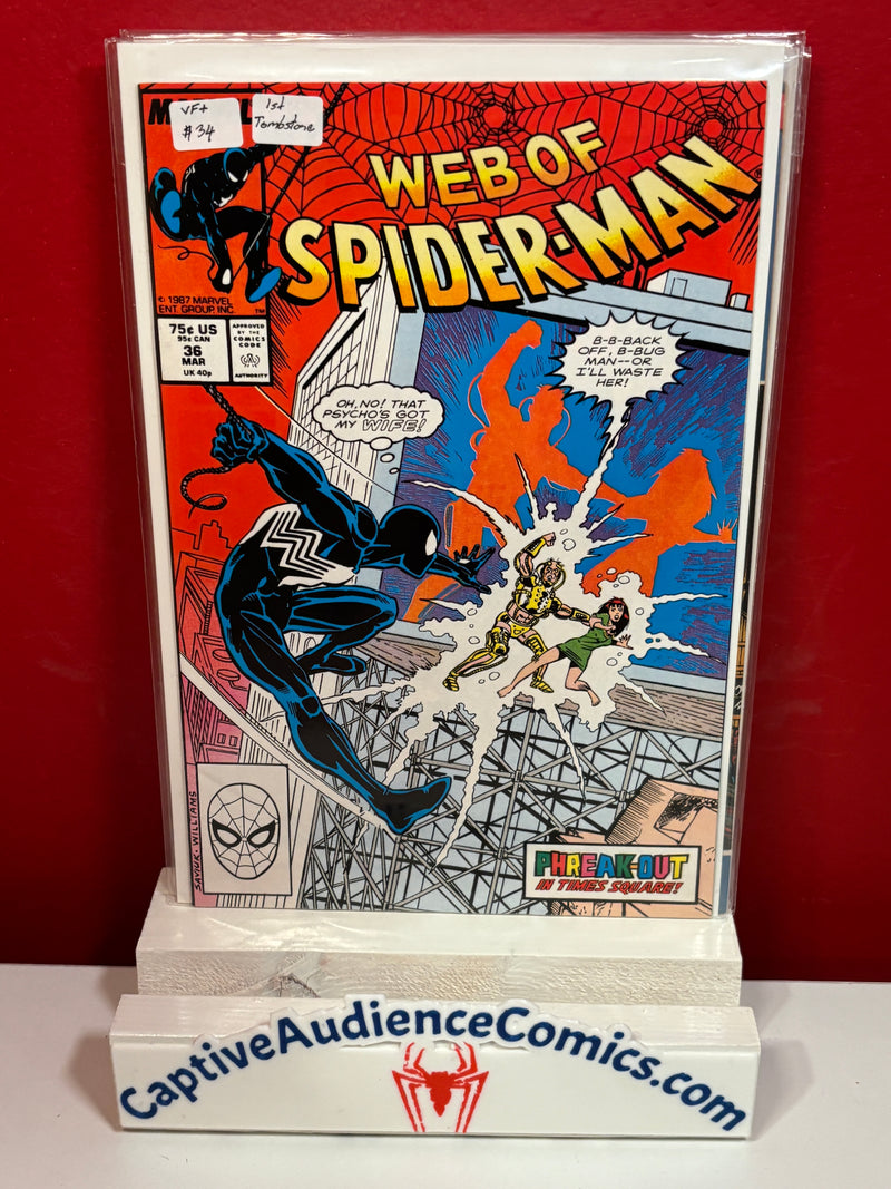 Web of Spider-Man, Vol. 1 #36 - 1st Tombstone - VF+