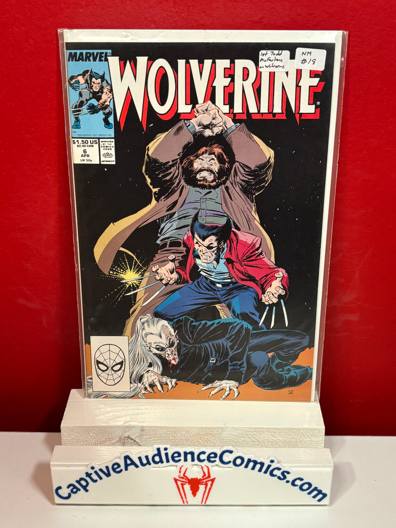 Wolverine, Vol. 2 #6 - 1st Todd McFarlane on Wolverine - NM