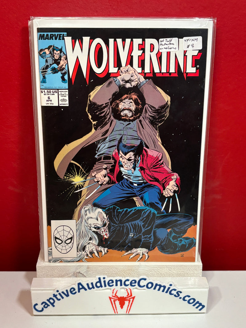 Wolverine, Vol. 2 #6 - 1st Todd McFarlane on Wolverine - VF/NM