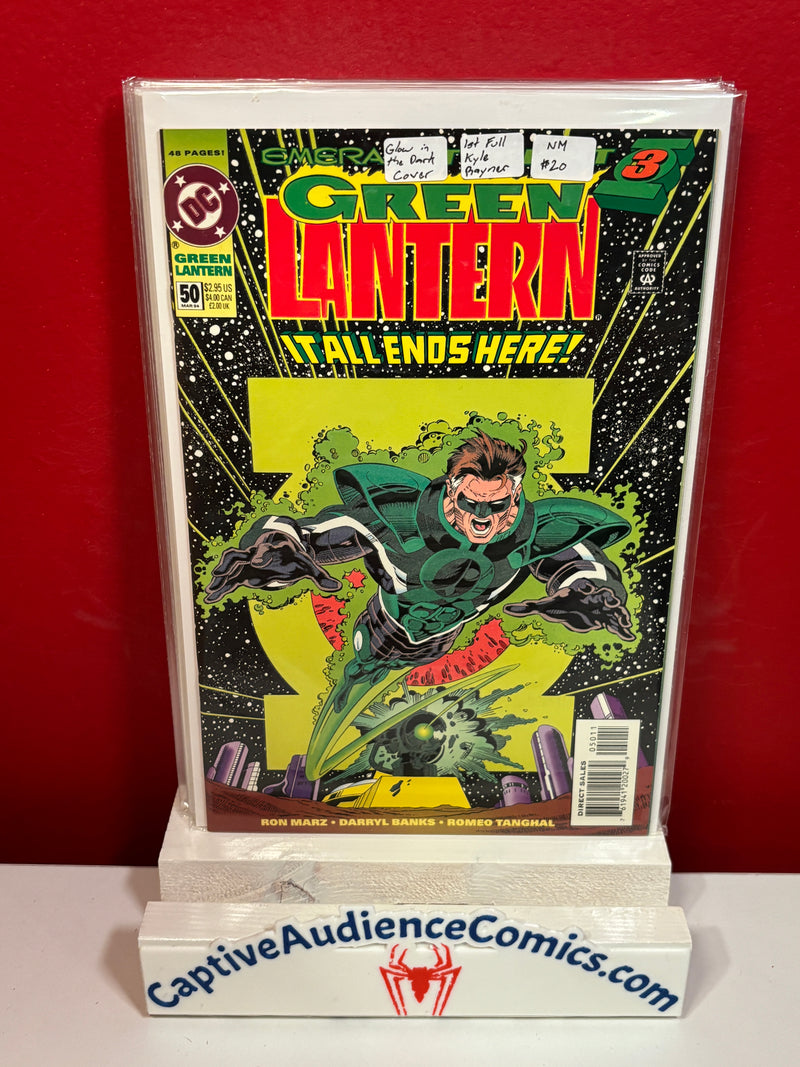 Green Lantern, Vol. 3 #50 - Glow in the Dark Cover - 1st Full Kyle Rayner - NM