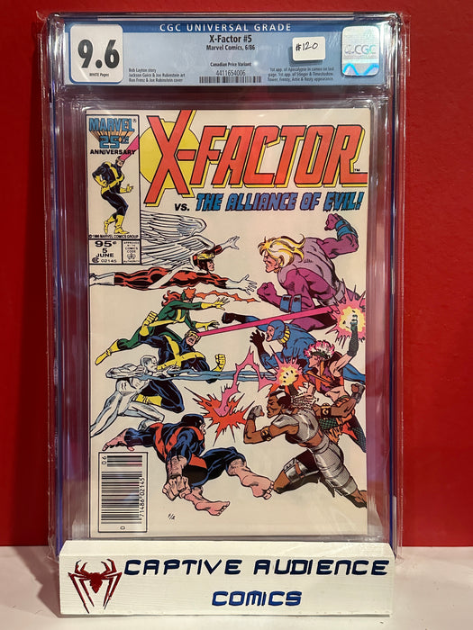 X-Factor, Vol. 1 #5 - Newsstand CPV Variant - CGC 9.6