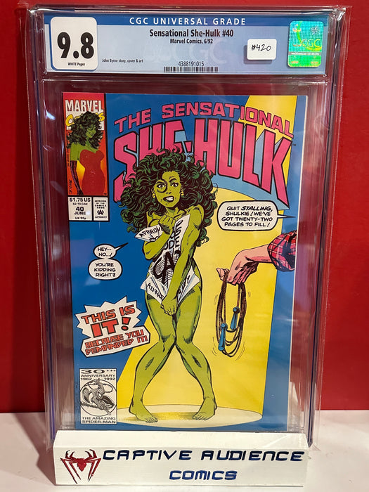 Sensational She-Hulk, The #40 - Controversial Cover - CGC 9.8