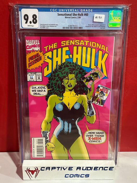 Sensational She-Hulk, The #60 - Homage Cover - CGC 9.8