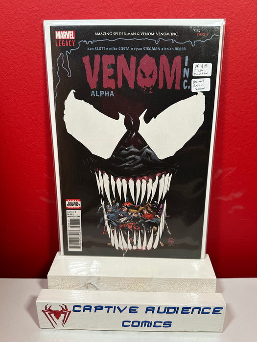 Venom: Alpha #1 - Flash Thompson becomes Anti-Venom - VF