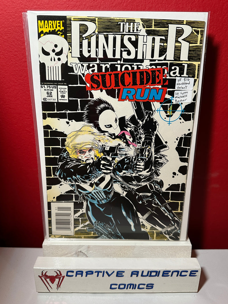 Punisher War Journal, Vol. 1 #62 - Newsstand Variant - 1st Lynn Micheals Punisher - VF