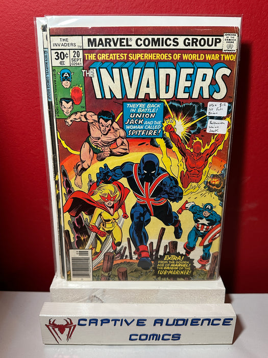 Invaders, The Vol. 1 #20 - 1st Full Brain Falsworth Union Jack - VG+