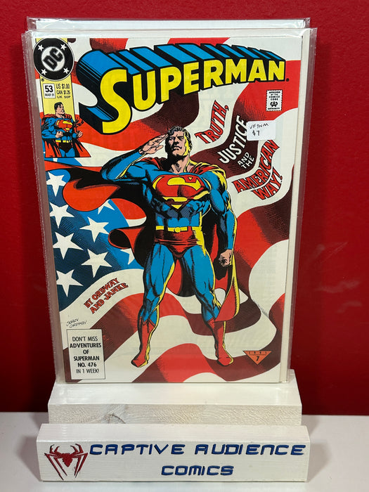 Superman, Vol. 2 #53 - VF/NM