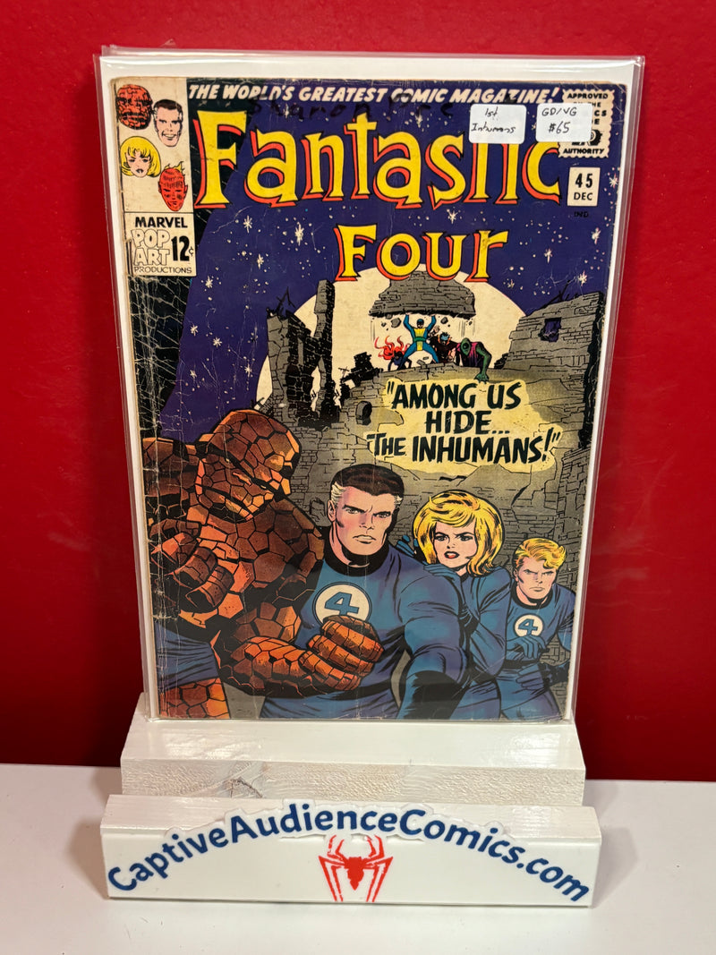 Fantastic Four, Vol. 1 #45 - 1st Inhumans - GD/VG
