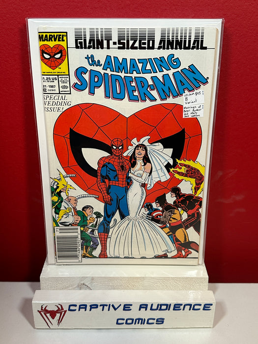 Amazing Spider-Man, Vol. 1 Annual #21 - B Variant, Marriage Issue - VF/NM