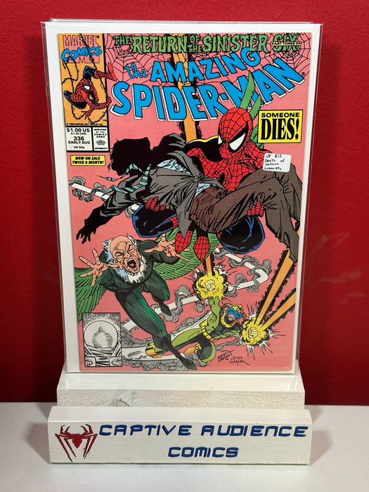 Amazing Spider-Man, Vol. 1 #336 - Death of Nathan Lubensky - VF