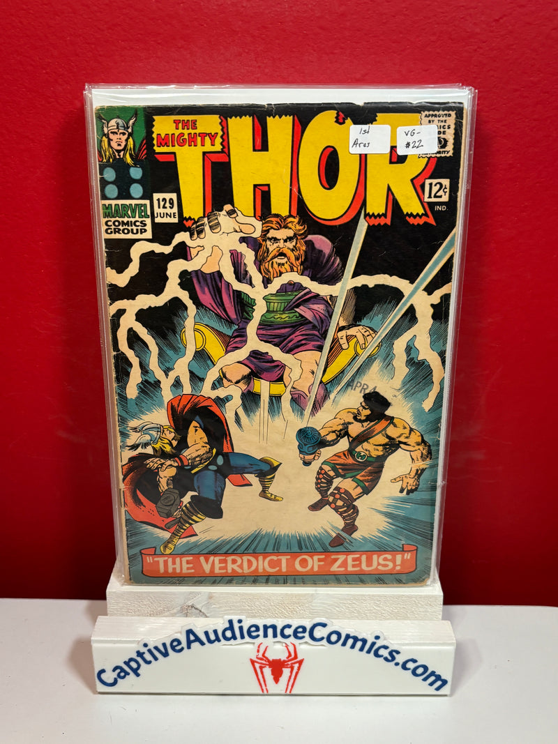 Thor, Vol. 1 #129 - 1st Ares - VG-
