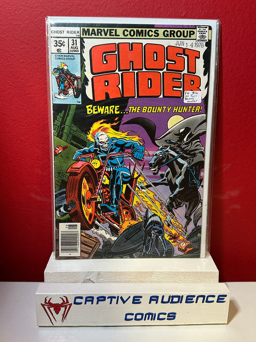 Ghost Rider, Vol. 1 #31 - 1st Full Bounty Hunter - FN