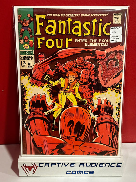 Fantastic Four, Vol. 1 #81 - Crystal Joins the FF - GD/VG