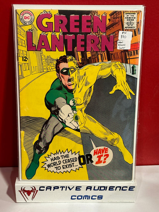 Green Lantern, Vol. 1 #63 - Neal Adams Cover - FN
