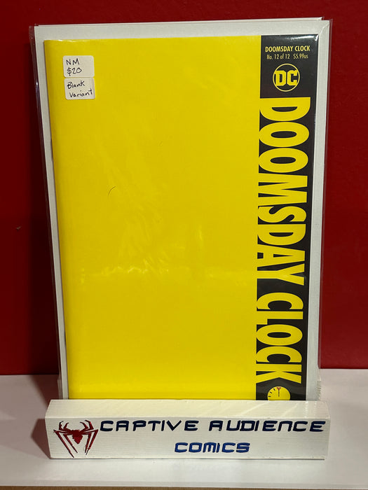 Doomsday Clock #12 - Blank Variant - NM