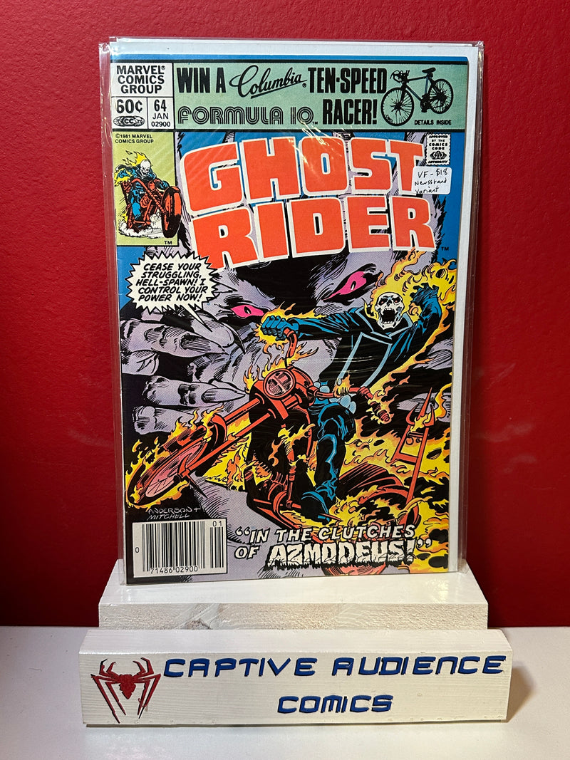 Ghost Rider, Vol. 1 #64 - Newsstand Variant - VF-