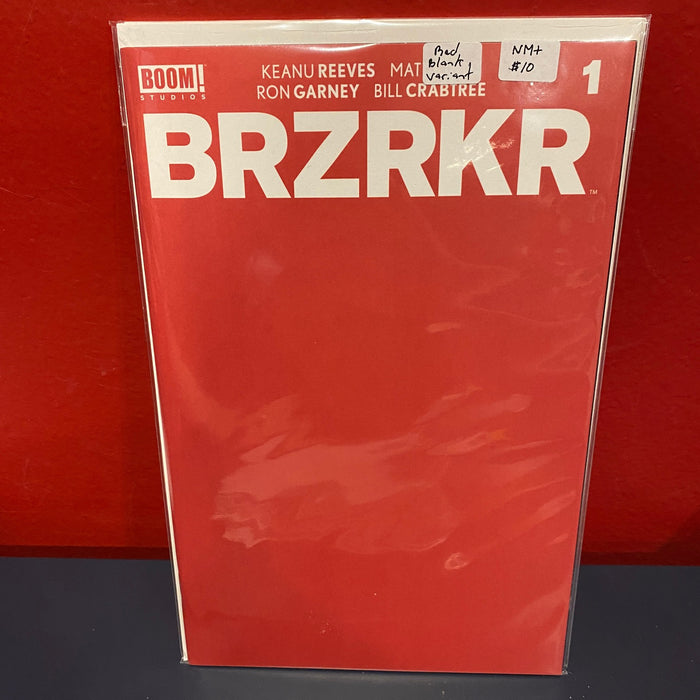 BRZRKR #1 - Red Blank Variant - NM+