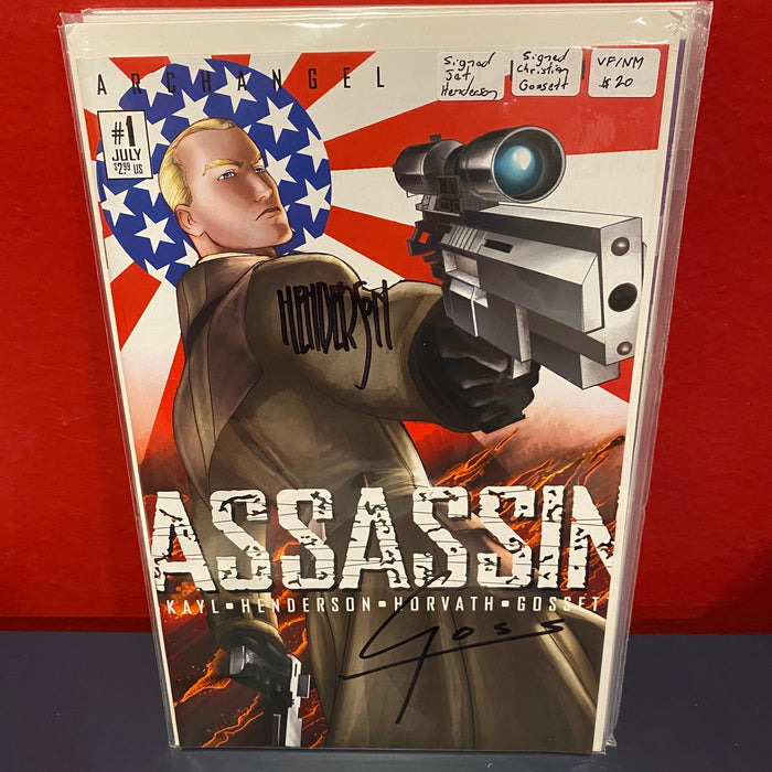 Assassin #1 - Signed by Jet Henderson & Christian Gossett - VF/NM