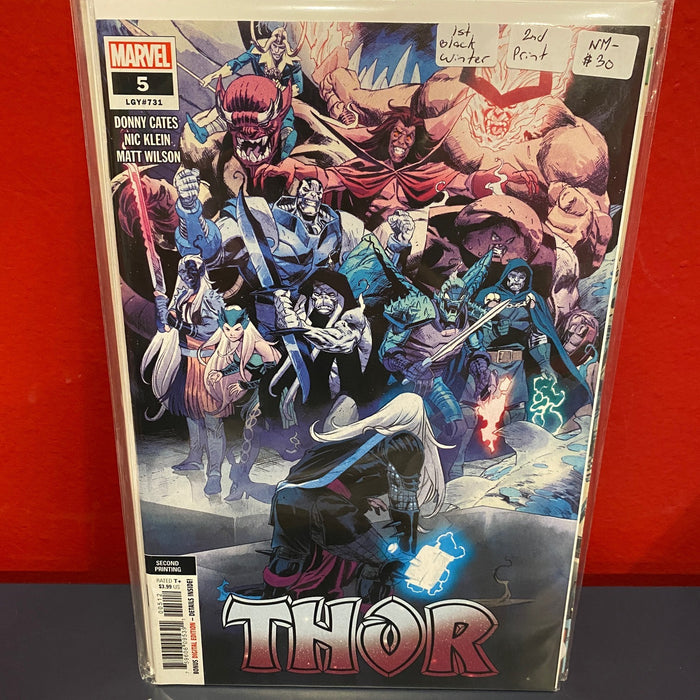 Thor, Vol. 6 #5 - 2nd Print Variant  1st Black Winter - NM-