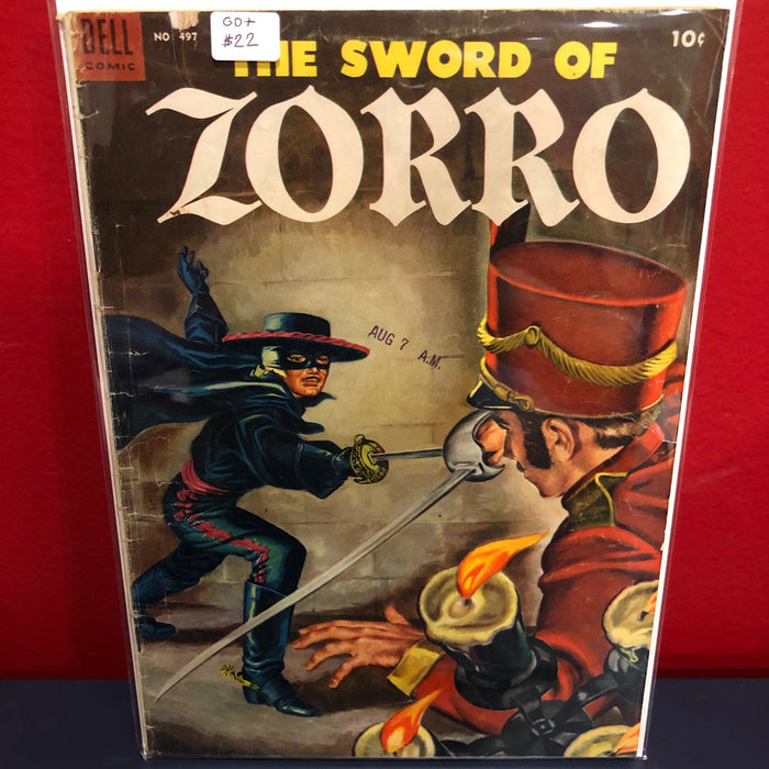 Four Color Series II #497 - The Sword of Zorro - GD+