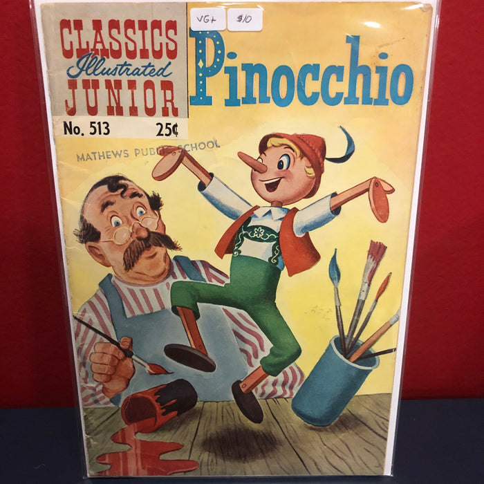 Classics Illustrated Junior #513 - Pinocchio - VG+