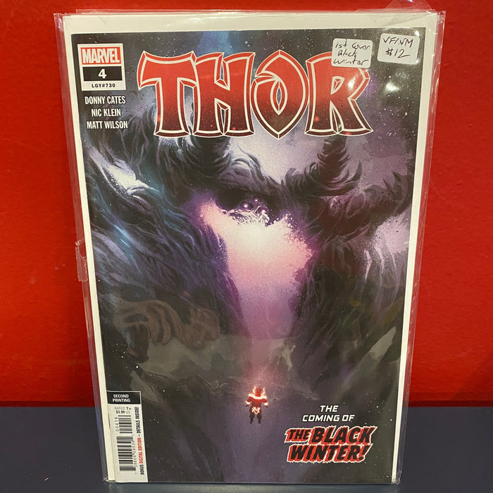 Thor, Vol. 6 #4 Second Print Variant - 1st Black Winter Cover - VF/NM