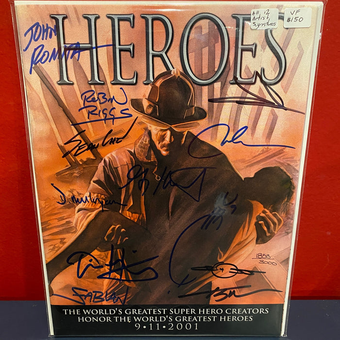 Heroes #1 - 9/11 Tribute Signed by All Artists with COA - VF