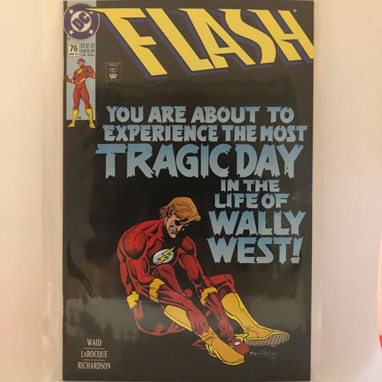 Flash, Vol. 2 #76 - Flash #184 Ross Andru Homage Tragic Day Cover - NM+