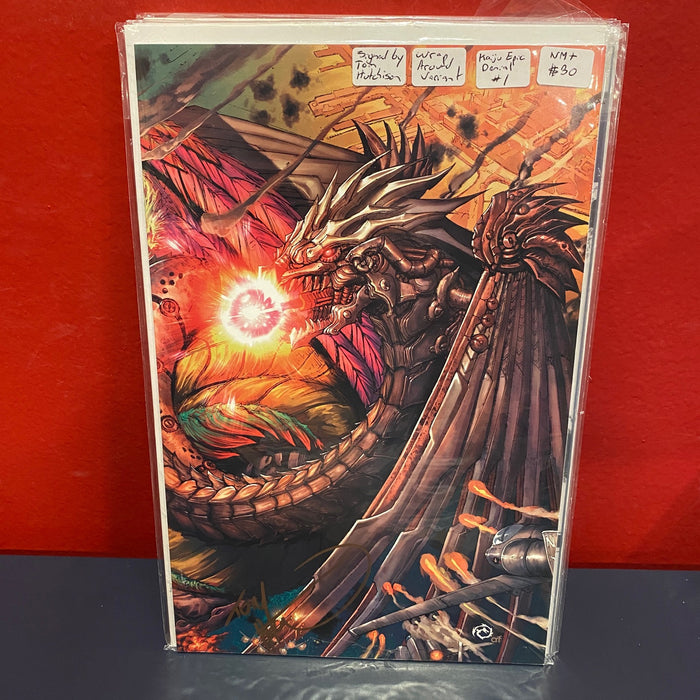 Kaiju Epic Denial #1 - Wrap Around Variant Signed by Tom Hutchison - NM+