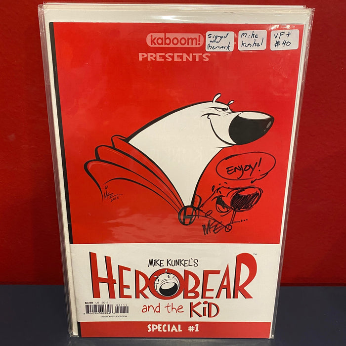 Herobear and the Kid Special #1 - Signed and Remarked by Mike Kunkel - VF+