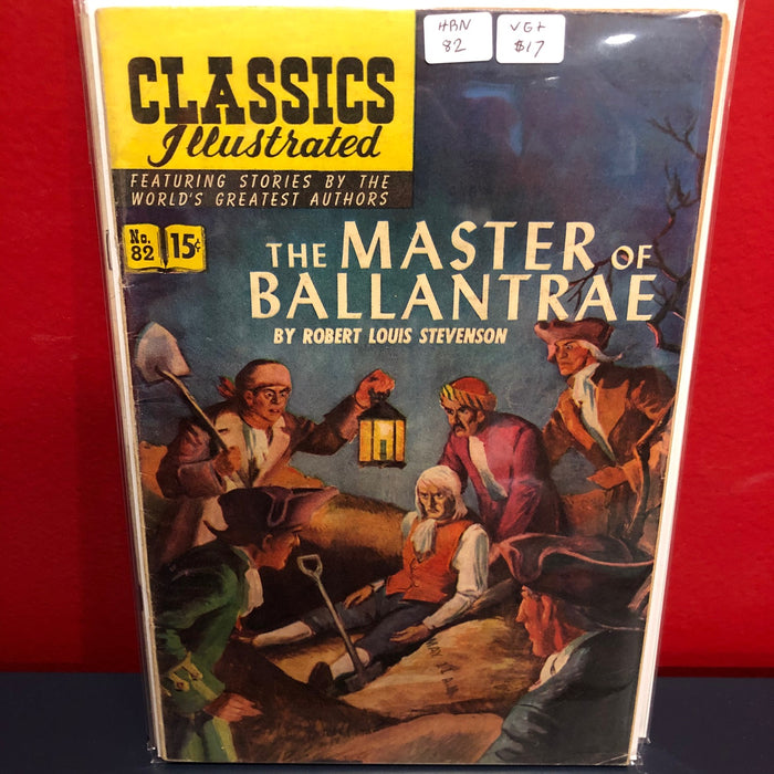 Classics Illustrated #82 HRN 82 - The Master of Ballantrae - VG+