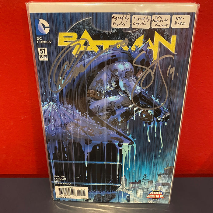 Batman, Vol. 2 #51 - John Romita Jr. Variant Signed by Snyder & Capullo - NM-