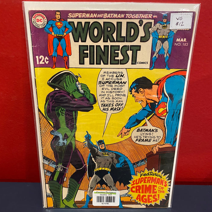 World's Finest Comics #183 - VG