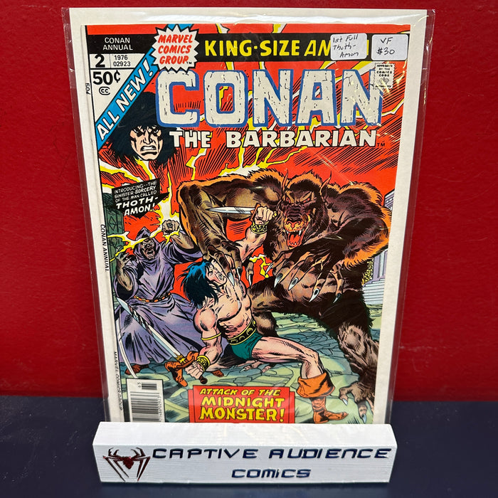 Conan the Barbarian Annual #2 - 1st Full Thoth-Amon - VF