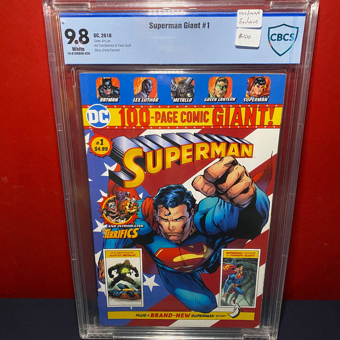 Superman Giant #1 - Walmart Exclusive - CBCS 9.8 (Not CGC)