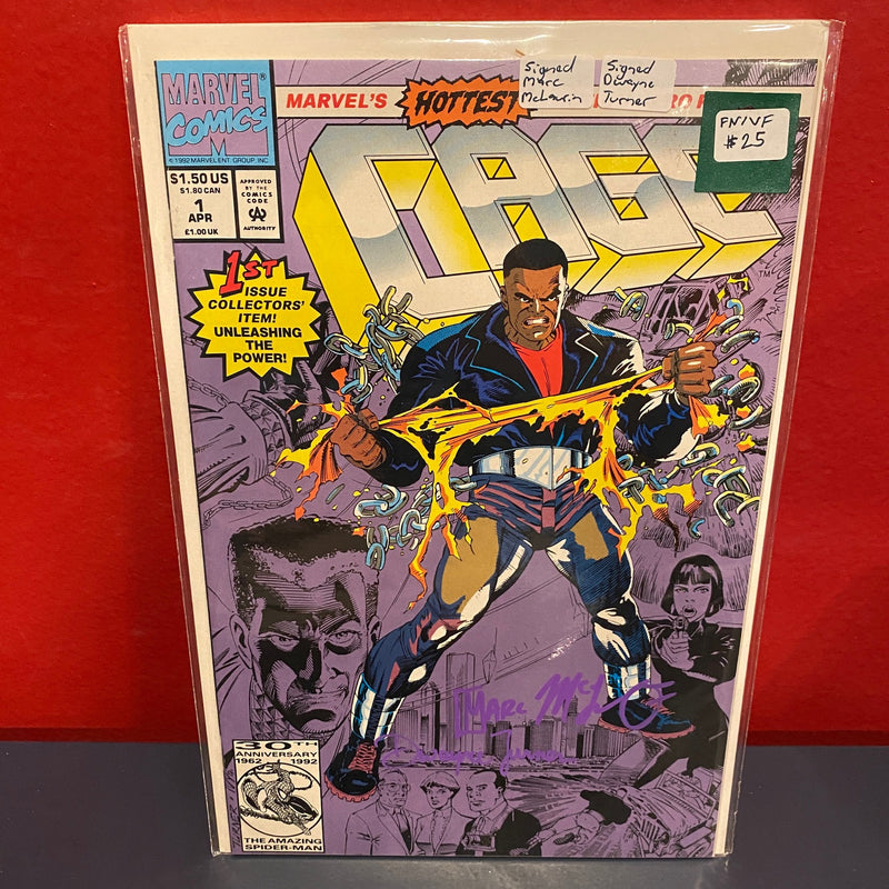 Cage, Vol. 1 #1 - Signed by Marc McLaurin and Dwayne Turner - FN/VF