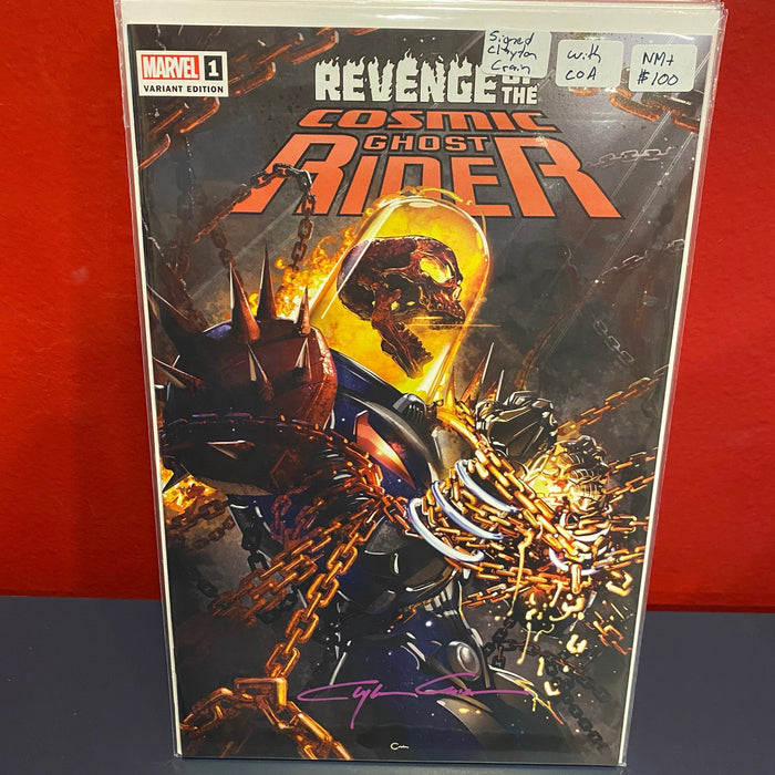 Revenge of the Cosmic Ghost Rider #1 - Crain Variant Signed by Clayton Crain with COA - NM+