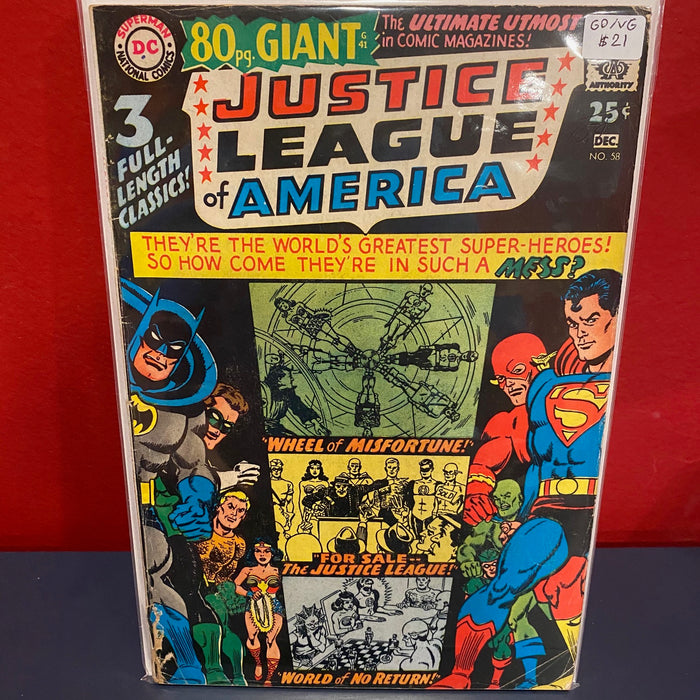 Justice League of America, Vol. 1 #58 - GD/VG