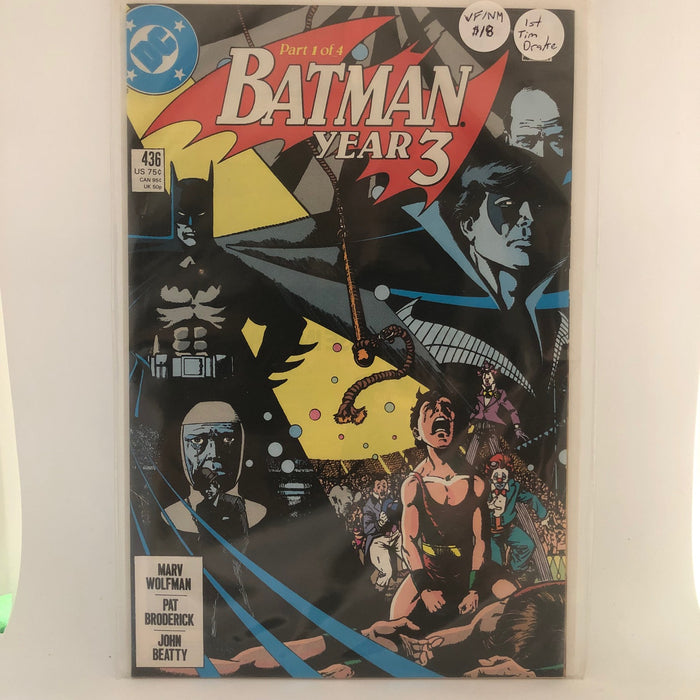 Batman, Vol. 1 #436 - 1st Print - 1st Tim Drake - VF/NM