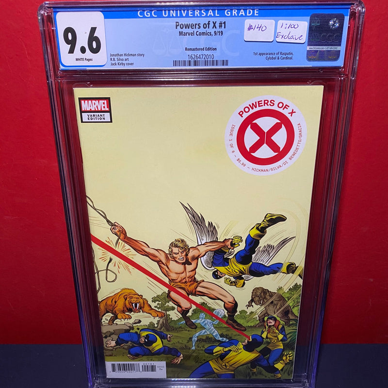 Powers of X #1 - 1:100 Jack Kirby Hidden Gem Variant - CGC 9.6