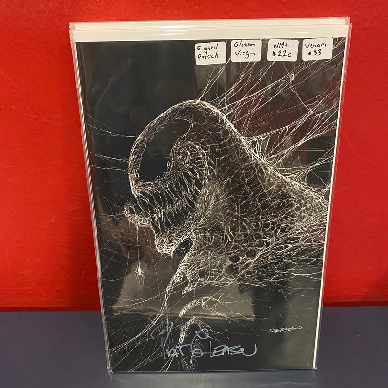 Venom, Vol. 4 #33 - Gleason Virgin Variant Signed by Gleason with COA - NM+