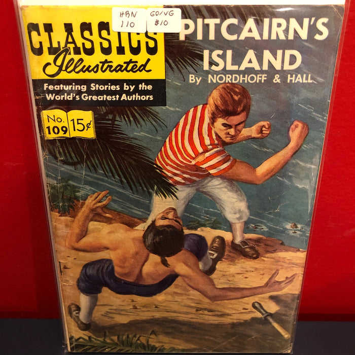 Classics Illustrated #109 HRN 110 - Pitcairn's Island - GD/VG