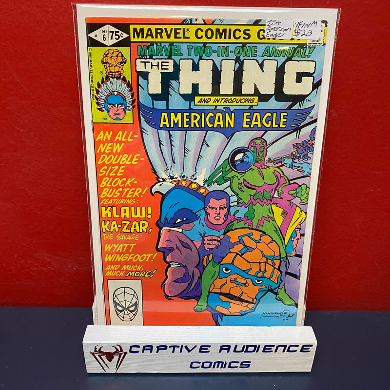 Marvel Two-In-One Annual #1 - 1st American Eagle - VF/NM