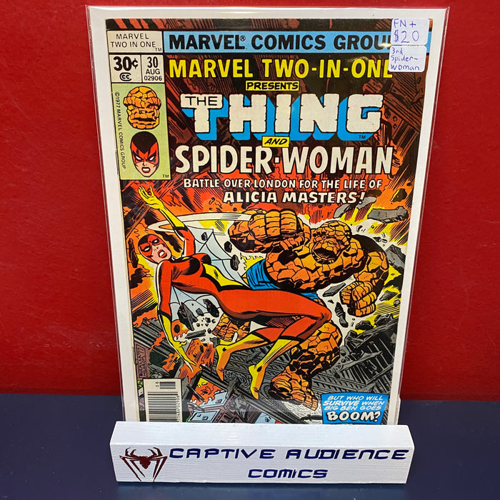 Marvel Two-In-One, Vol. 1 #30 - 3rd Spider-Woman - FN+