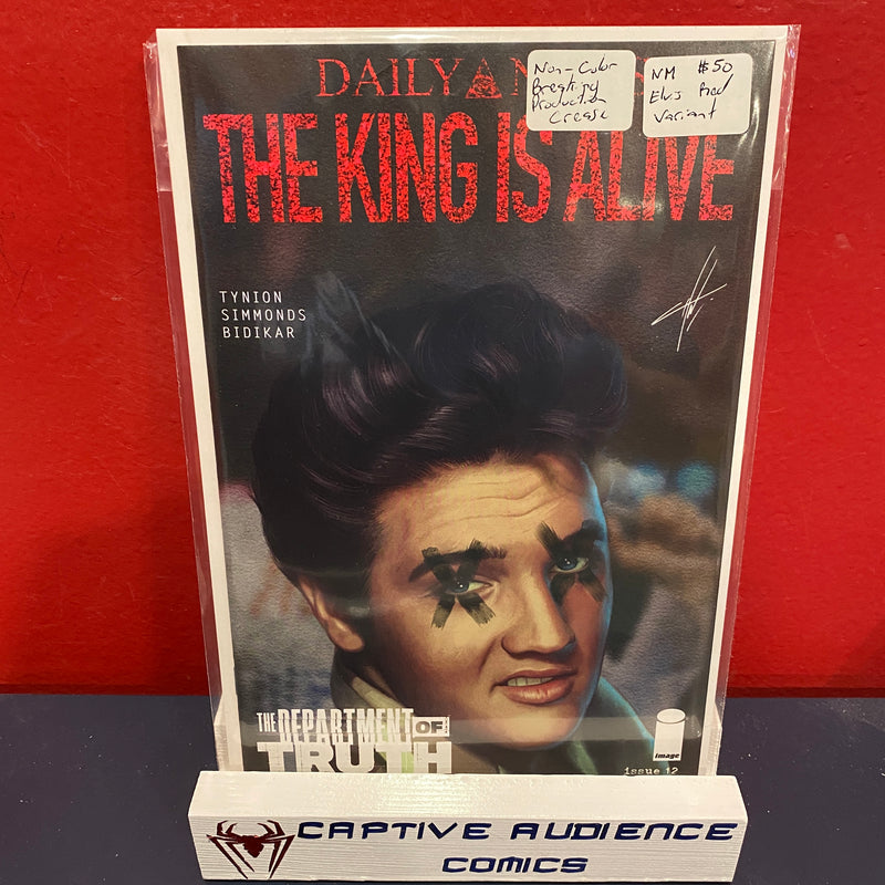 Department of Truth, The #12 - Non-Color Breaking Production Crease - Elvis Red Variant - NM