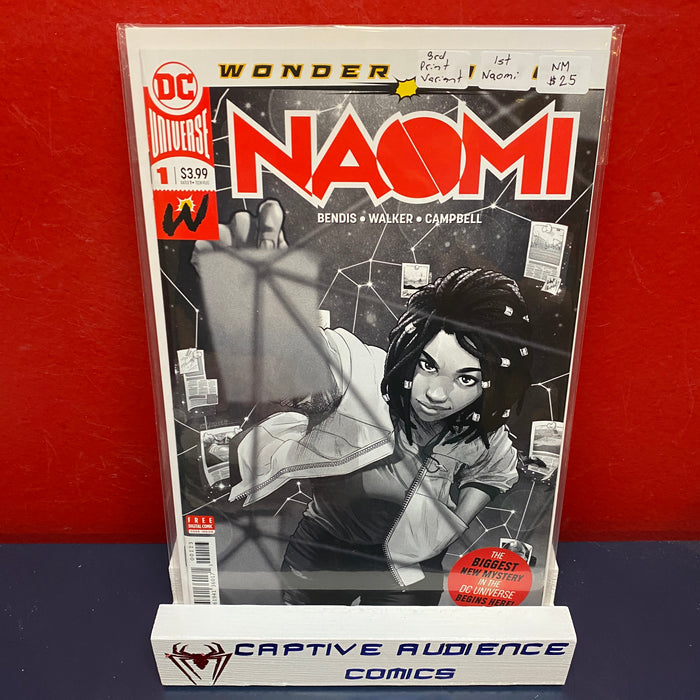 Naomi #1 - 3rd Print Variant - 1st Naomi - NM